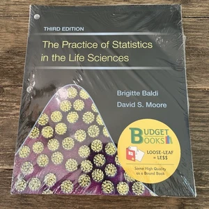 NEW The Practice of Statistics in the Life Sciences Textbook (Loose Leaf) 3rd Ed - Picture 1 of 11