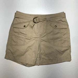 Pantaloncini Lauren Ralph Lauren donna 6 utility cargo kaki cintura vita media safari - Foto 1 di 15
