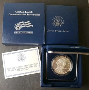 2009 P Proof $1 Abraham Lincoln Silver Dollar - Picture 1 of 3