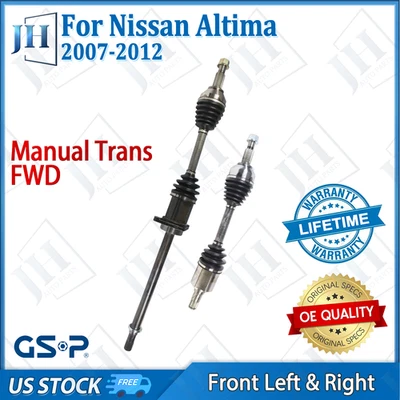 Juego de ejes CV par delantero izquierdo derecho OE para Nissan Altima 2007-12 tracción delantera manual Foto 1 de 4