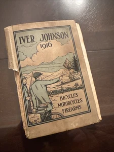 Iver Johnson 1916 Bicicletas Motocicletas Armas de Fuego Catálogo Original - Imagen 1 de 9
