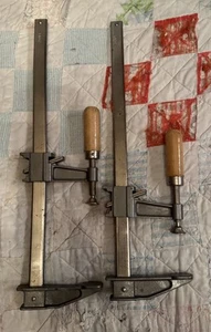12” Speed Clamp USA Wood Handle Large Lot Of 2 - Picture 1 of 2