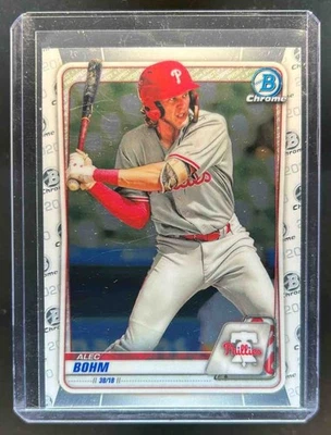 2020 Bowman Alec Bohm Chrome Prospects #BCP-29 Phillies - Image 1 of 2