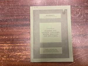 Sotheby's Catalog Modern & Antique Firearms Weapons Militaria October 1980 - Bild 1 von 12