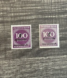Germany Scott # 310 / 310 Var. - Both Stamps MNH - Beautiful !! - Picture 1 of 3