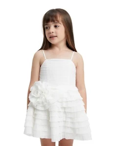 BARDOT JUNIOR Girls Ginger Plisse Bardot Dress 14YRS - Picture 1 of 2