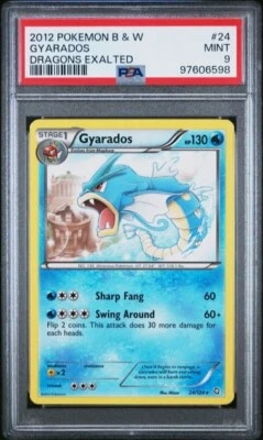 GYARADOS #24/124 Rare - 2012 Pokemon B & W Dragons Exalted - Fresh PSA 9 POP11 - Image 1 of 3
