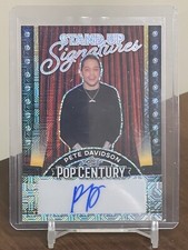 Pete Davidson 2023 Leaf Pop Century SNL STAND-UP SIGNATURES BLACK ICE AUTO 7/15!