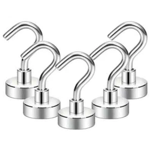 5pcs Super-Strong Magnetic Hooks - Hang Anything Without Nails (E1) - Picture 1 of 6