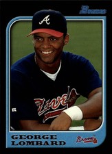 1997 Bowman Atlanta Braves Baseball Card #168 George Lombard