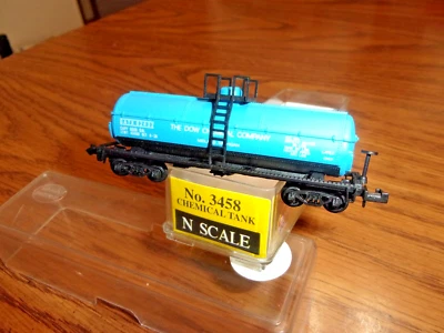 Model Power a 3458 N-scale Dow Chemical Co. Tanker #62432 - Image 1 of 2