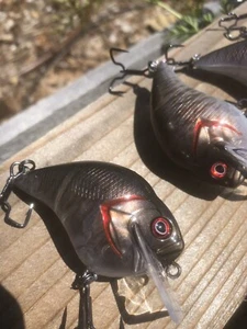 Custom Painted Crankbait S-Crankbait Jr 1.2 Ghost Colorshift Smallmouth - Bild 1 von 8