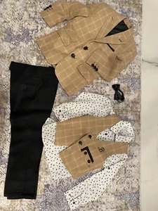 Beige Boy Suit - Picture 1 of 2