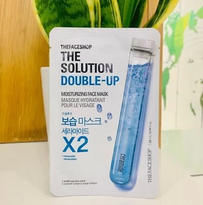 The FaceShop The Solution Double-Up Moisturising Face Mask X2 PACKS ♡ K-BEAUTY ♡ - Picture 1 of 1