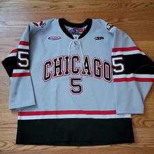 Gameworn Chicago Steel Jersey USHL NHL AHL ECHL hockey Philip Samuelsson