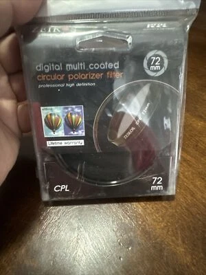 Zeikos 72mm Circular Polarizer Filter - Image 1 of 2