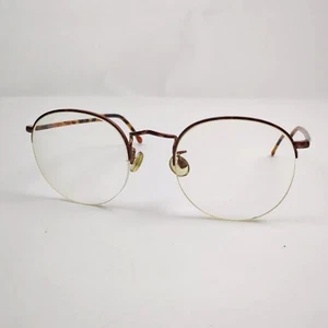 Giorgio Armani Half Rim Eyeglasses Tortoiseshell Brown Vintage 1990s FramesOnly - Picture 1 of 11