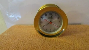 Classic Brass Chelsea Shipstrike Marine Clock Battery Operated Working - Picture 1 of 11