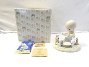 Precious Moments 1991 He Is My Inspiration figurine Enesco 523038, boy drawing - Picture 1 of 10