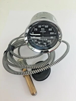 BHA4110 - JAEGER DUAL GAUGE ^C OIL & TEMP GD1501/04 0-100LBS MGA 1500, 1600. - Image 1 of 4