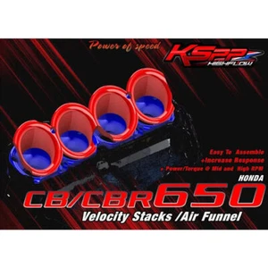 Horn Velocity Intake Air Flow Funnel Pipe for Honda CB/CBR650R (2019-2025) - Picture 1 of 6