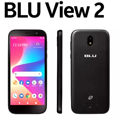 Tracfone BLU View 2 - B131DL - 32GB - Black - Prepaid Smartphone