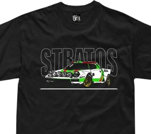 T-shirt for lancia stratos classic rally italian sportscar tshirt - Picture 1 of 6