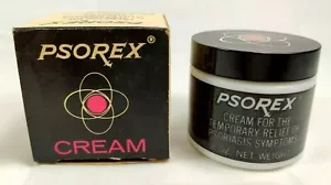 Vintage Psorex Cream Psoriasis Relief Cream Atomic Age Look Retro Display Only - Picture 1 of 6