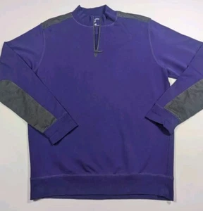 Suéter Horn Legend 1/4 Cremallera Supima Brazo/Hombro Almohadillas Púrpura Simulación Para Hombre Mediano - Imagen 1 de 10