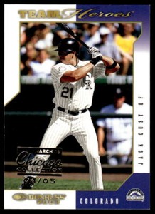 2003 DONRUSS TEAM HEROES JACK CUST 184 MINT CHICAGO COLLECTION /5 ROCKIES