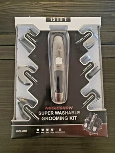 Beard Trimmer for Men,MIGICSHOW Hair Trimmer Hair Clippers IPX7 Waterproof 15 in - Picture 1 of 2