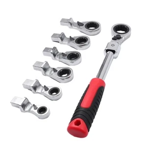 8Pcs 8-19mm Ratcheting Combination Wrench Set, Flexs Head Combination Wrench - Bild 1 von 8