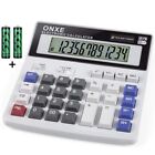 Desk Calculator,4.3-Inch 12 Digit Large LCD Display Office Calculators, Dual ...
