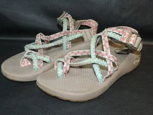 Chaco Sport Sandals, Womens Size 5, Green Tan Red Strap - Picture 1 of 4