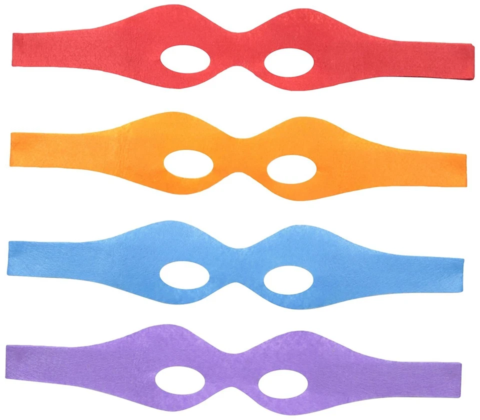 Adult TMNT Don, Raph, Leo, Mike Costume Eye Masks Great for Cosplay Fans Parties - Image 1 of 4