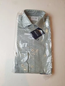 T.M. Camisa Lewin verde XS estampado puño con botones - Imagen 1 de 2