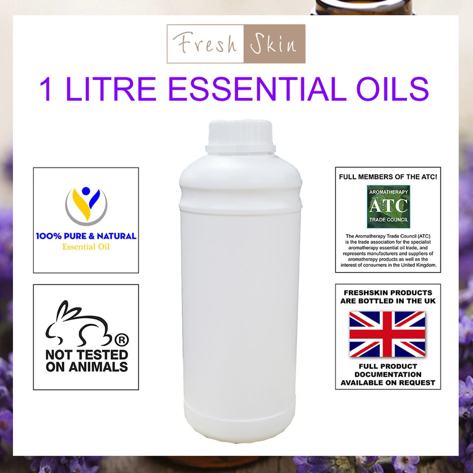 1 Litre 100% Pure Essential Oils (1000ml) - 59 different types to choose from! - Image 1 of 4