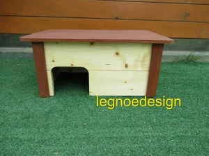 CASETTA PER TARTARUGHE DI TERRA 60x40x25h pareti 18mm - Foto 1 di 7