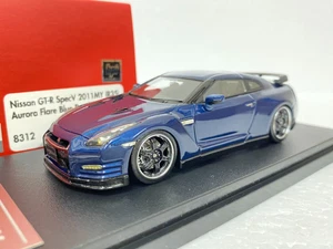 1:43 HPI RACING 8312 NISSAN R35 GTR SPEC V BLUE 2011 MY resin scale model car - Picture 1 of 10