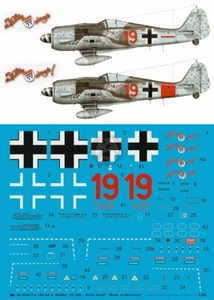 "Peddinghaus 1/24 Fw 190 A-8 ""Rojo 19" "¡Kolle Alaaf!" Markings Ernst Schroder 4025 - Imagen 1 de 1