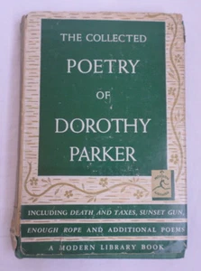 Dorothy Parker Collected Poetry 1936 Hardcover Dust Jacket Modern Library - Picture 1 of 10