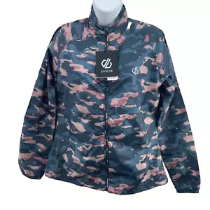 Dare 2b Women’s Resilient II Windshell Jacket, Size UK 10, Powder Pink Camo - Picture 1 of 19