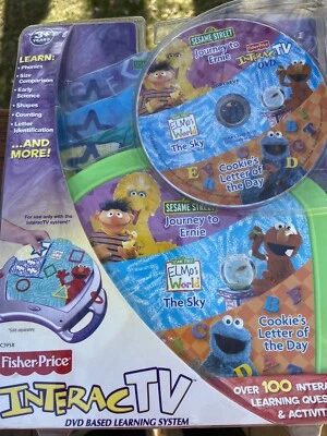 InteracTV FisherPrice Sesame Street Journey to Ernie Elmo Cookie Monster DVD NEW - Image 1 of 2