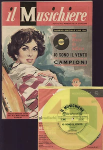 MUSICHIERE 15/1959 LOLLOBRIGIDA FESTIVAL DI NAPOLI MODUGNO + DISCO FLEXI MATANO - Picture 1 of 1