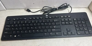 HP Keyboard Business Black Slim Style USB - HP 803181-001 - Model KBAR21-1 - Picture 1 of 7