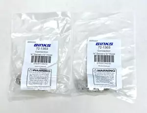 Lot Of 2, Binks 72-1303, Connector 1/4" Swivel x 1/4" Hose Fitting - Picture 1 of 4