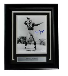 Sammy Baugh HOF Washington Redskins signiert/Auto 8x10 Foto gerahmt JSA 165253 - Bild 1 von 4