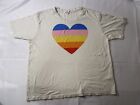 Sundry Heart Love Short Sleeve Top Size 2 - Large Super Soft Cotton Pride