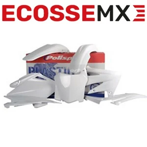 Honda CRF250R 2008-2009 Polisport Motocross Plastique Kit Blanc - Photo 1 sur 7