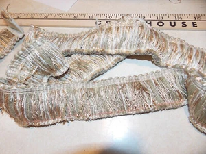 1 Yard Taupe Beige Creme Fransenborte - Bild 1 von 2